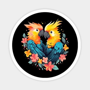 Cockatoo Valentine Day Magnet